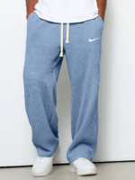 nike – casual sports textured trousers