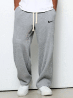 nike – casual sports textured trousers