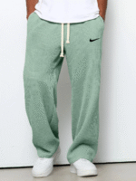 nike – casual sports textured trousers